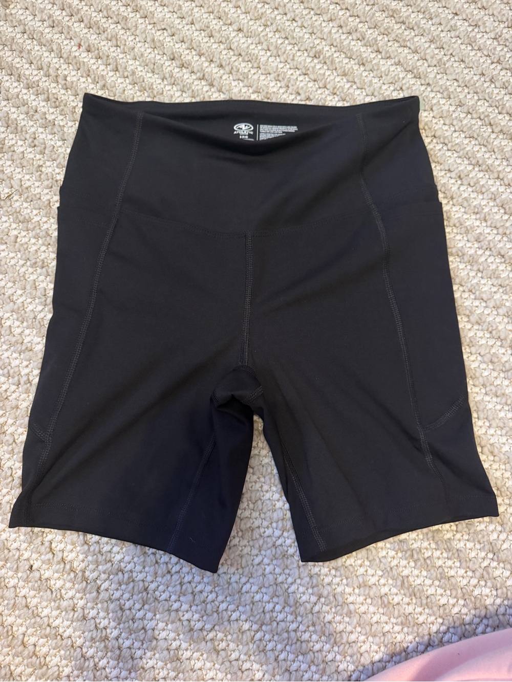 2 PAIRS Women's High-Rise Black Bike Shorts — Supportive Stretch